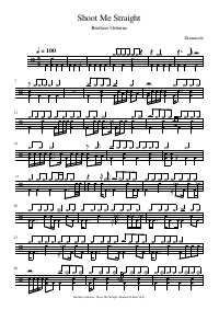 Drum score: Brothers Osborne - Shoot Me Straight