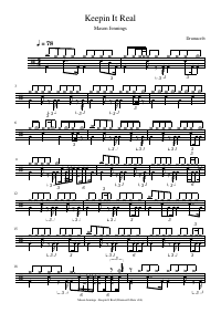 Drum score: Mason Jennings - Keepin It Real