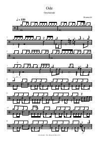 Drum score: Greyhoundz - Ode