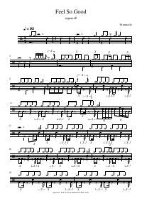 Drum score: supercell - Feel So Good