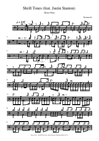 Drum score: Ghost-Note - Shrill Tones (feat. Justin Stanton)