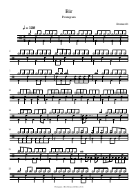 Drum score: Pentagram - Bir