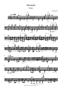 Drum score: Maphra - Doomed