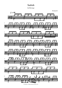 Drum score: for Revenge - Sadrah