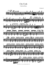 Drum score: Caravan Palace - City Cook