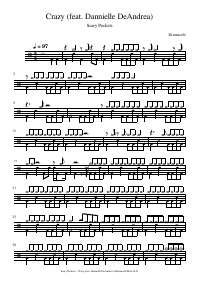 Drum score: Scary Pockets - Crazy (feat. Dannielle DeAndrea)