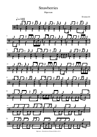 Drum score: Hiperson - Strawberries