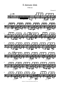 Drum score: I Muvrini - E dumane dinù