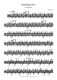 Drum score: Lucid Illusions - Something New