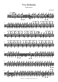 Drum score: Wolter Kroes - Viva Hollandia