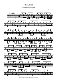 Drum score: The Spencer Davis Group - I'm A Man