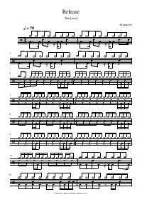 Partitura de batería: The Livid - Release