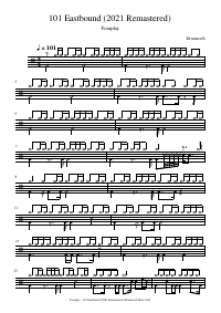 Drum score: Fourplay - 101 Eastbound (2021 Remastered)