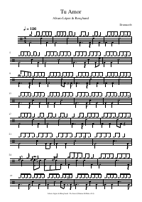 Drum score: Alvaro López & Resq band - Tu Amor