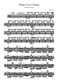 Drum score: The Story So Far - Things I Can't Change