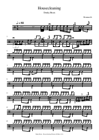 Drum score: Dusky Beats - Housecleaning