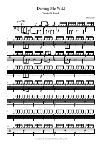 Drum score: Vaudeville Smash - Driving Me Wild