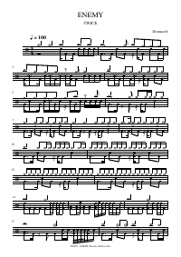 Drum score: TWICE - ENEMY