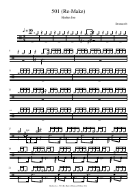 Drum score: Hyelyn Joo - 501 (Re-Make)