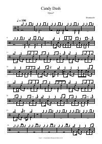 Drum score: Ujico* - Candy Dash