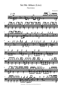 Drum score: Planetshakers - Set Me Ablaze (Live)