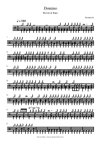 Drum score: Shovels & Rope - Domino
