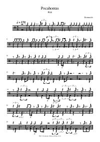 Drum score: PLK - Pocahontas
