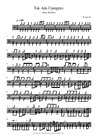 Drum score: Rony Parulian - Tak Ada Ujungnya