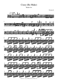 Drum score: Hyelyn Joo - Crazy (Re-Make)