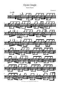 Drum score: Secret Oyster - Oyster Jungle