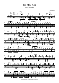 Drum score: Petros Iakovidis - Pes Mou Kati