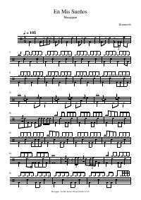 Drum score: Masappan - En Mis Sueños