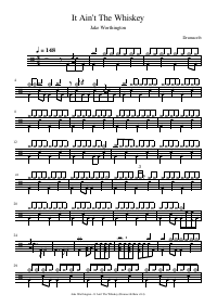 Drum score: Jake Worthington - It Ain’t The Whiskey