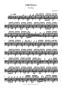 Drum score: WesGhost - DIRTBAG
