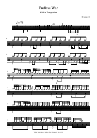 Drum score: Within Temptation - Endless War