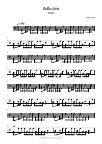 Drum score: TOOL - Reflection
