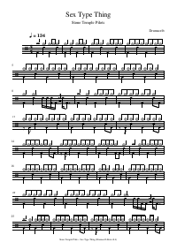 Drum score: Stone Temple Pilots - Sex Type Thing