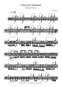 Drum score: Employed To Serve - Universal Chokehold