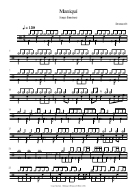 Drum score: Jorge Jiménez - Maniquí
