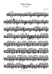 Drum score: Kala Marka - Thika Papita