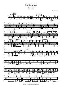 Drum score: Día Sexto - Purificación