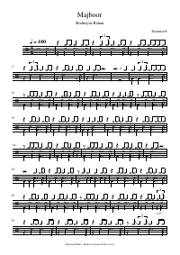 Drum score: Sheheryar Rehan - Majboor