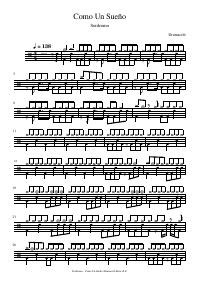 Drum score: Sordromo - Como Un Sueño