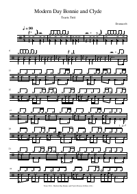 Drum score: Travis Tritt - Modern Day Bonnie and Clyde