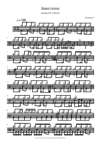 Drum score: System Of A Down - Innervision