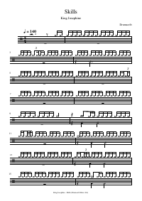 Drum score: King Josephine - Skills