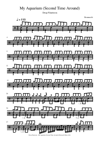 Drum score: Drop Nineteens - My Aquarium (Second Time Around)