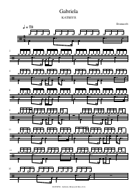 Drum score: KATSEYE - Gabriela