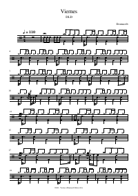 Drum score: DLD - Viernes