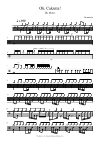 Drum score: The Meters - Oh, Calcutta!